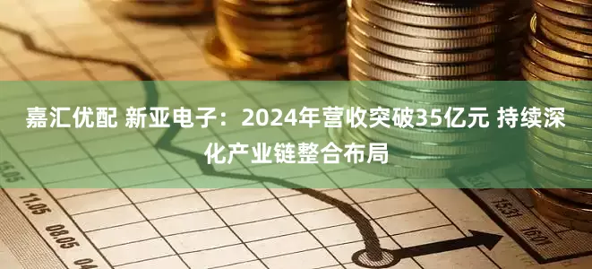嘉汇优配 新亚电子：2024年营收突破35亿元 持续深化产业链整合布局